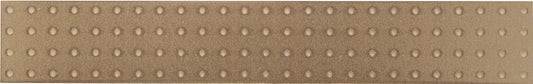 Native Metals Champagne Gold 2x12 Perforated Decorative Tile Satin