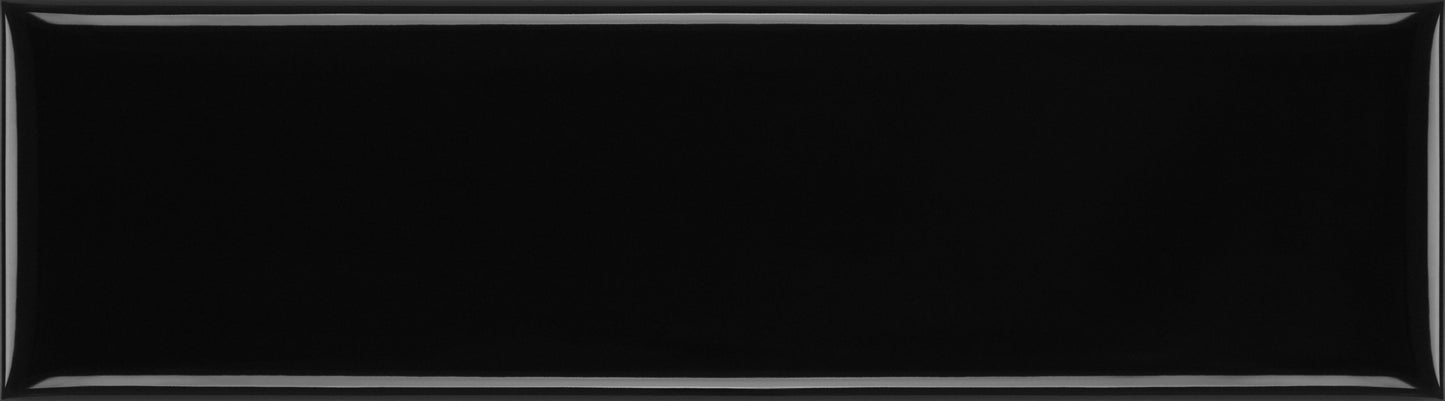 Chroma Black 3x10 Field Tile Glossy