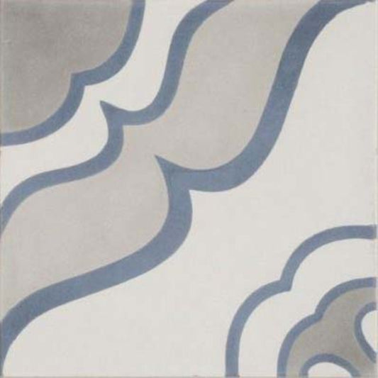 Duquesa Cement Mezzanotte 8x8 Jasmine Decorative Tile Matte