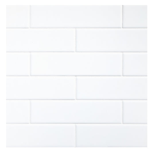 TrueTones Ceramics Light White Gloss 2x8 Field Tile Gloss