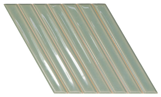 Spike Bars  Fern 6x10 A Decorative Tile Gloss