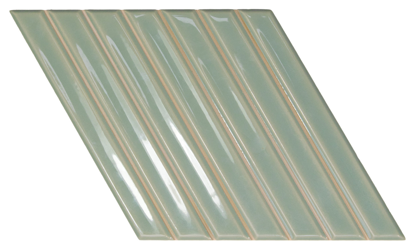 Spike Bars  Fern 6x10 A Decorative Tile Gloss