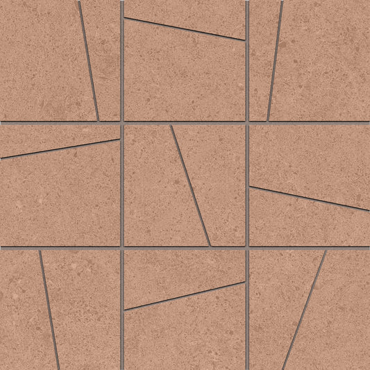 Argent 2.0 Sunkissed Rose 4x4 Random Angle Mosaic