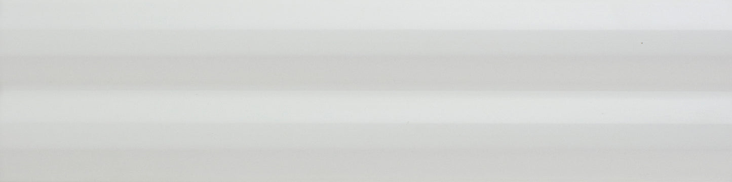 Stripes Ice White 3x12 Stripes Decorative Tile Matte