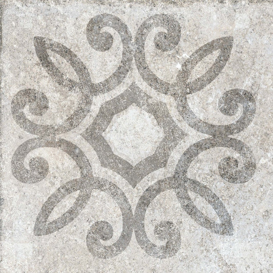 Creativo Lucca Greige 12x12 Deco Matte Rectified