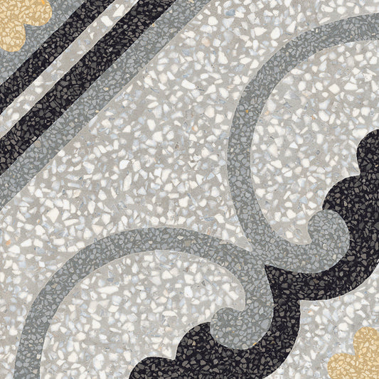 D_Segni Terrazzo Fresco 8x8 Fresco Decorative Tile Matte