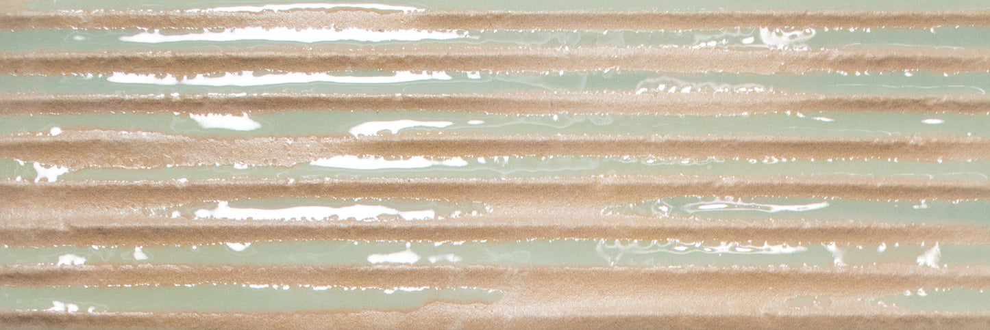 Casablanca Mint 2x6 Comb Decorative Tile Glossy