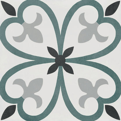 D_Segni Color Clover 8x8 Clover Decorative Tile Matte