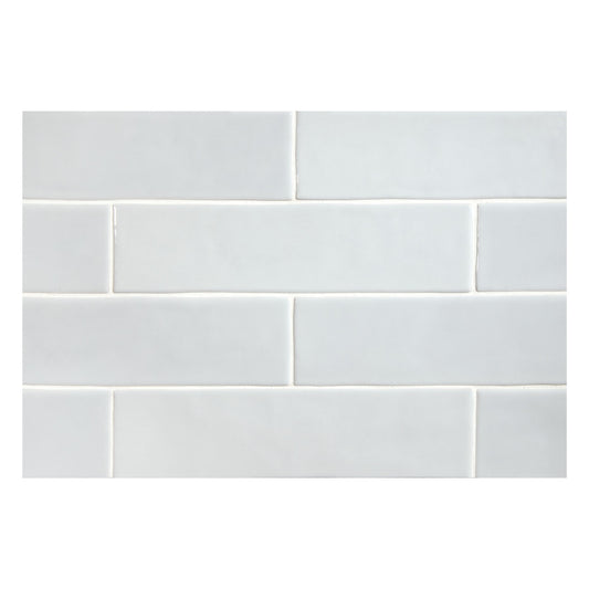 TrueTones Ceramics Hint Of Grey Gloss 2x8 Zelli Field Tile Gloss