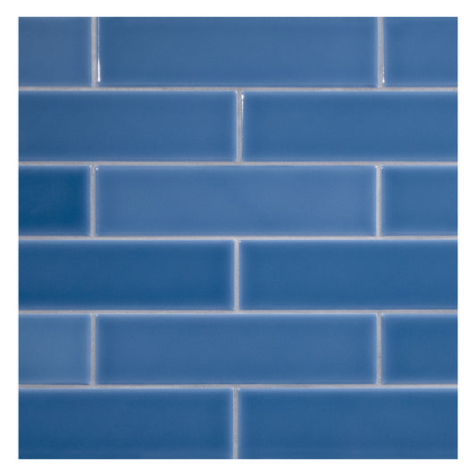 TrueTones Ceramics Astor Blue Gloss 2x8 Field Tile Gloss