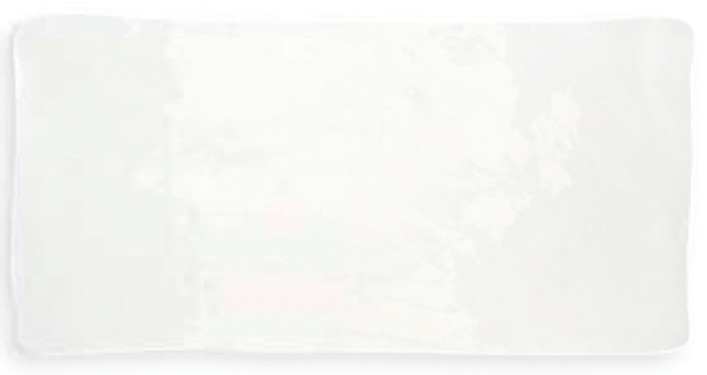 Crafted White 3x6 Handmade Wall Tile Glossy