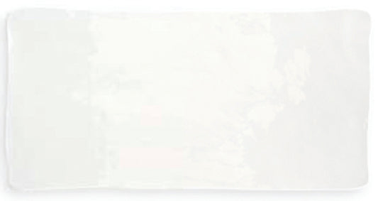 Crafted White 3x6 Handmade Wall Tile Glossy
