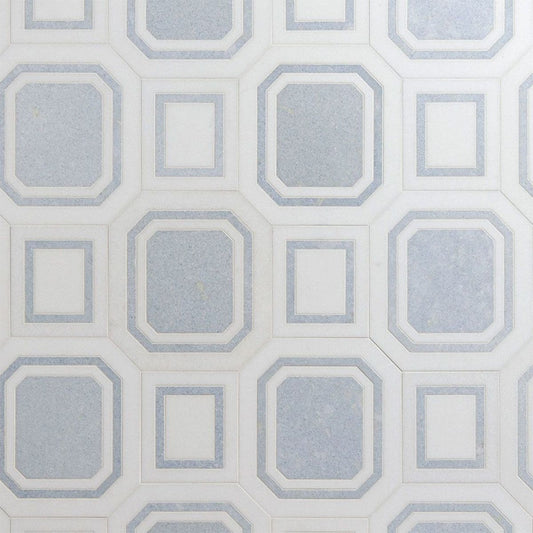 Studio Moderne Stone Blue Celeste 16x7 Monarch Decorative Tile Honed