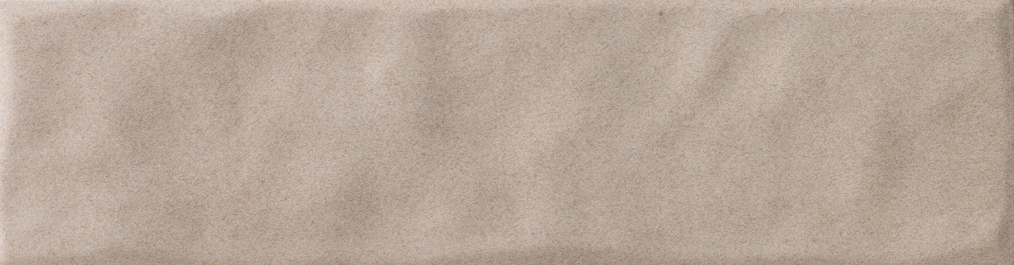 Cotto Moderno Taupe 3x10 Undulating Field Tile