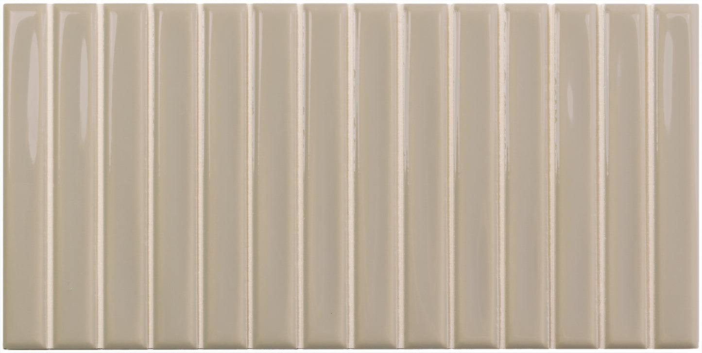 Sweet Bars Greige 5x10 Field Tile Gloss