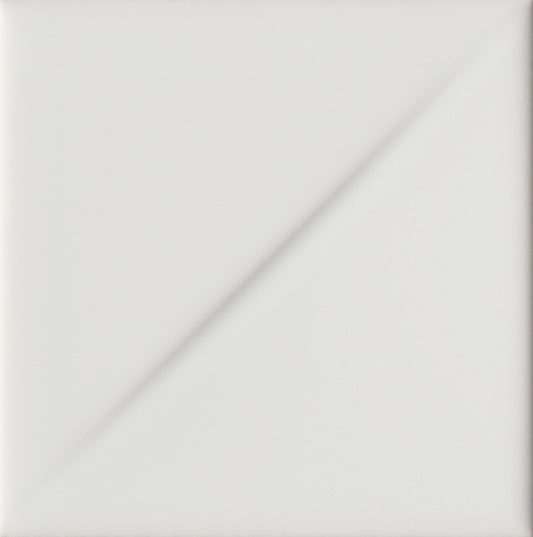 Classics Kho Liang Ie Accent White 4x4 Pattern 2 Decorative Tile Gloss