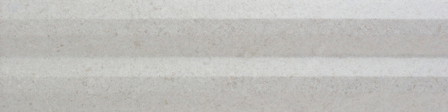 Stripes White Stone 3x12 Stripes Decorative Tile Matte