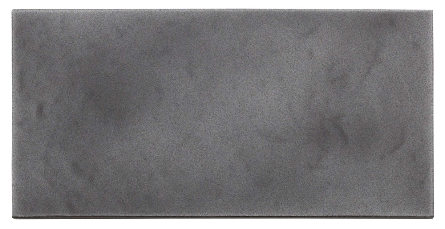 Refined Metal Gunmetal Gloss 4x9 Field Tile Hammered