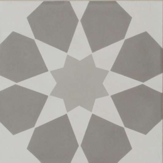 Duquesa Cement Gris 8x8 Fez Decorative Tile Matte
