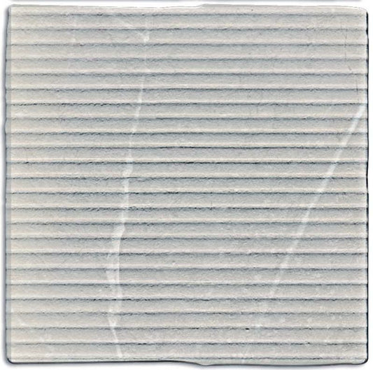 Gea Grey 5x5 Carved Decorative Tile Matte