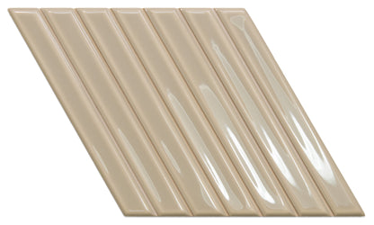 Spike Bars  Greige 6x10 A Decorative Tile Gloss
