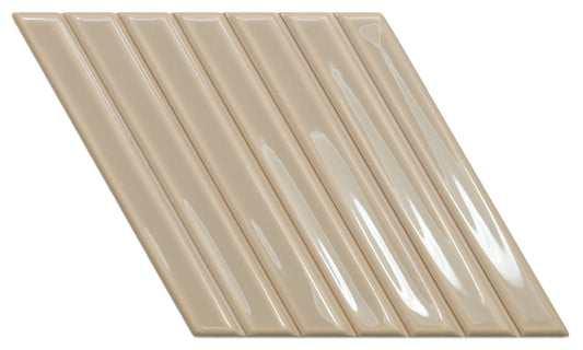 Spike Bars  Greige 6x10 A Decorative Tile Gloss