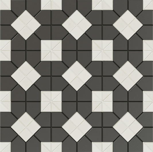 Tesserae B&W Plus 11x11 Suit Field Tile