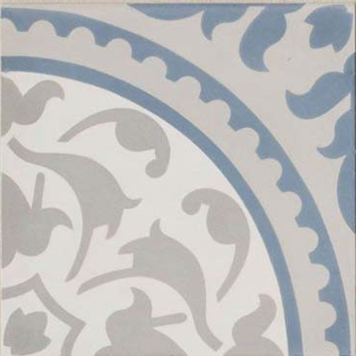 Duquesa Cement Mezzanotte 8x8 Alba Decorative Tile Matte
