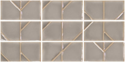 Yoko Pewter 3x5 Origami Decorative Tile