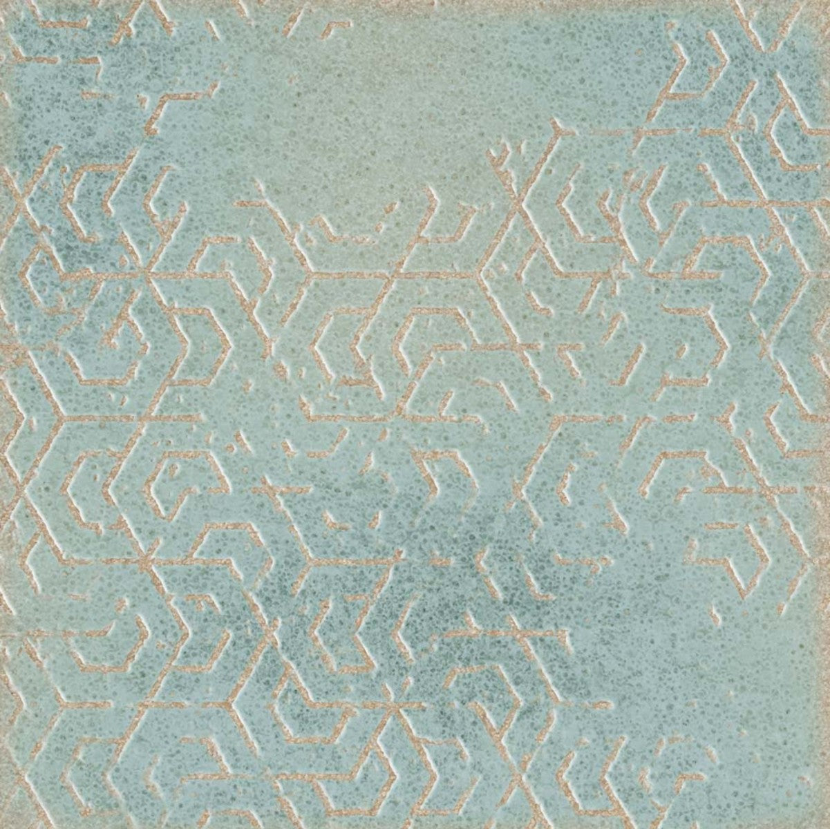 Bonsai Teal 5x5 Stamp Field Tile Matte