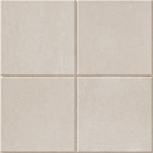 Raster Off White 6x6 Grid M Decorative Tile