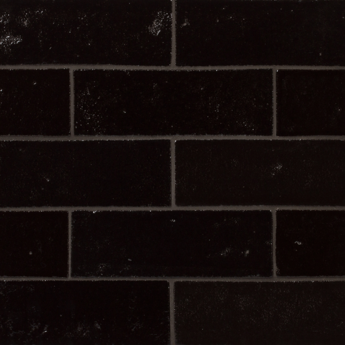 City Bricks Black 3x9 Field Tile Gloss