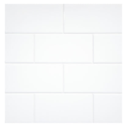 TrueTones Ceramics Light White Gloss 4-1/2x4-1/2 Zelli Field Tile Gloss