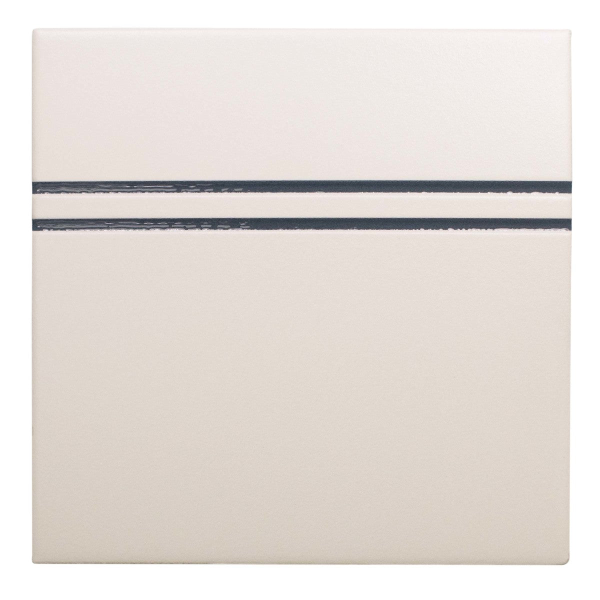 Point and Dash Neutral Peacock 6x6 Dash Decorative Tile