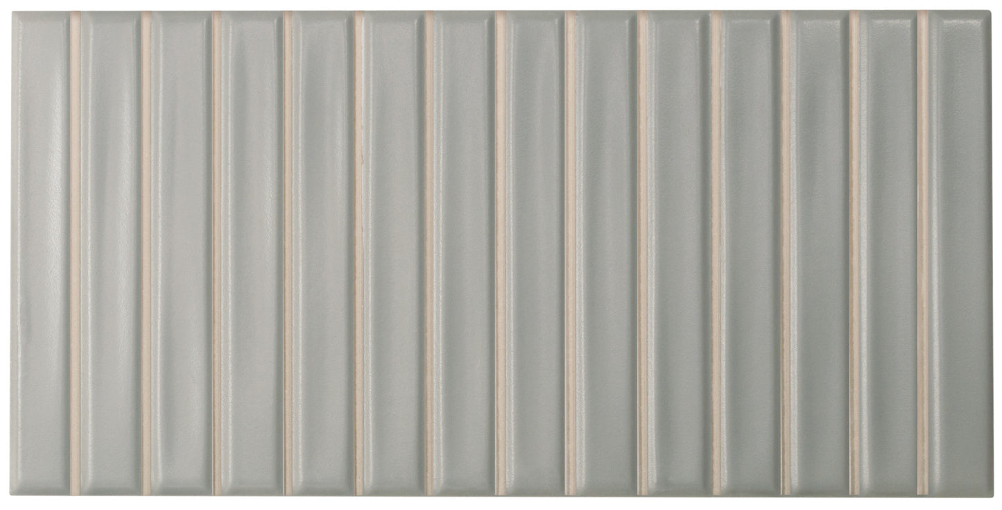 Sweet Bars Grey 5x10 Field Tile Matte