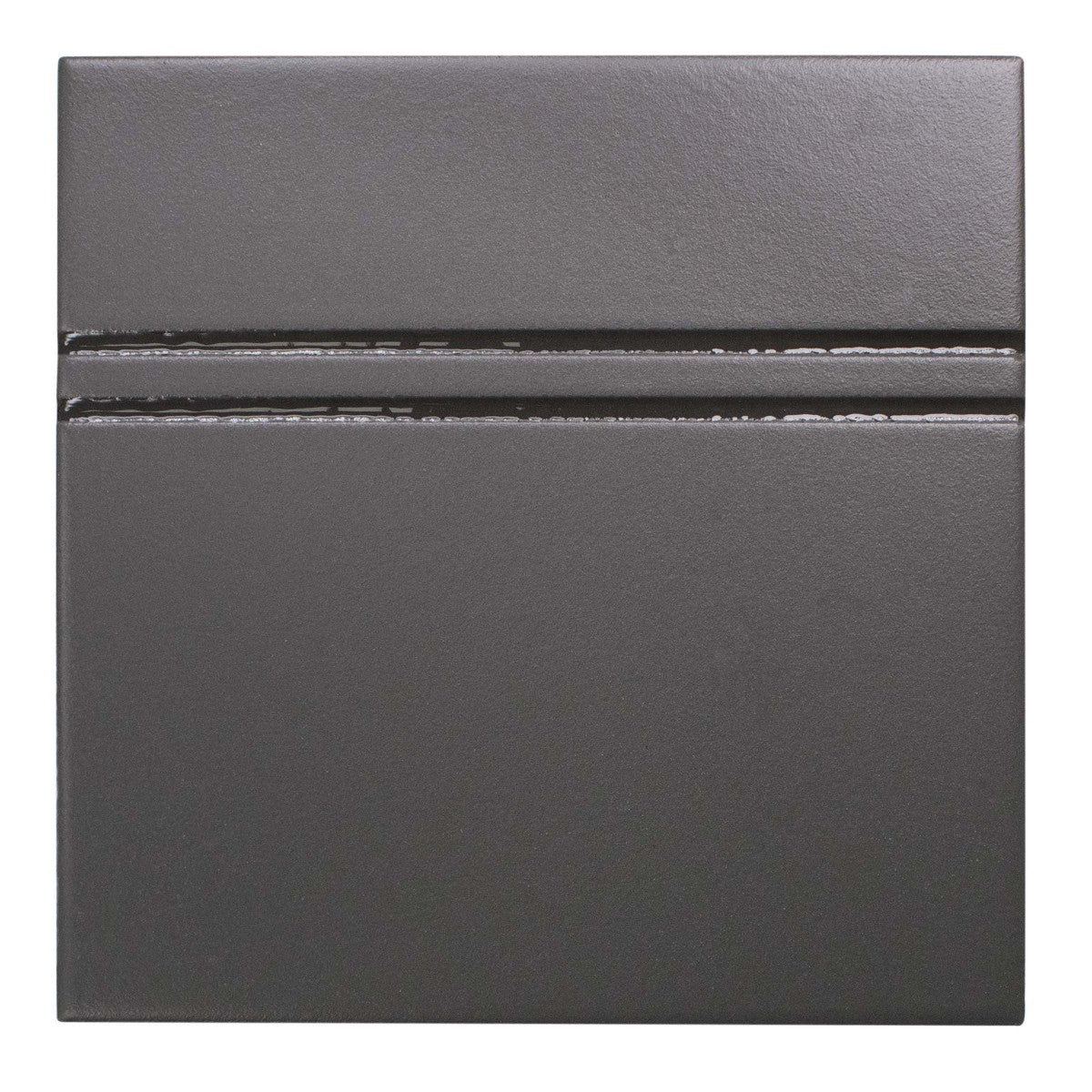 Point and Dash Titanium 6x6 Dash Decorative Tile
