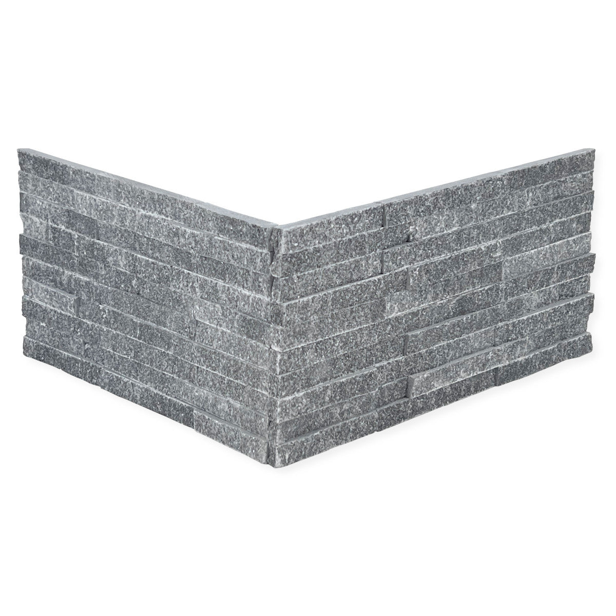 Cladding Series Charcoal Glint 3x12 Mini Split Corner Split Face