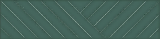 Opal 3D Green 3x12 Knot Decorative Tile Glossy