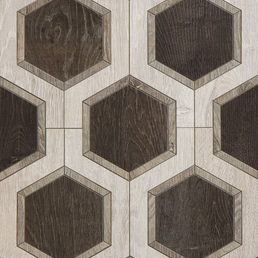 Sterling Row Charcoal 9x13 Buckle Decorative Tile Matte