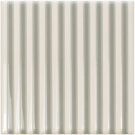 Twister Vapor & Mint Grey 5x5 Er Decorative Tile