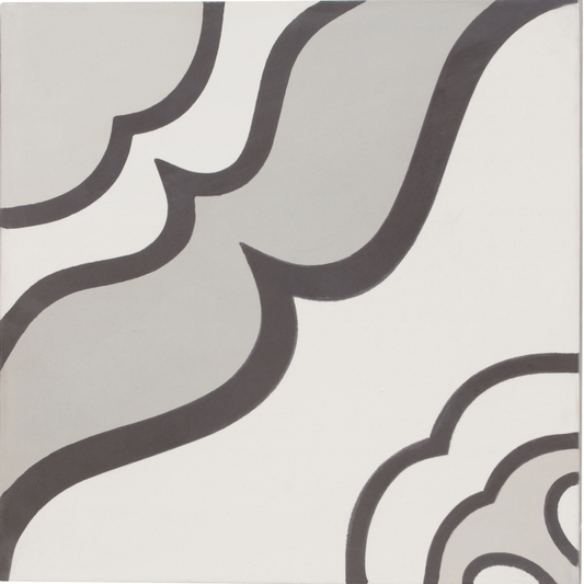 Duquesa Cement Noir 8x8 Jasmine Decorative Tile Matte