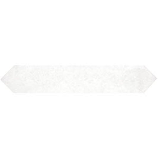 Mestizaje Chateau White 2x9 Crayon Decorative Tile Glossy