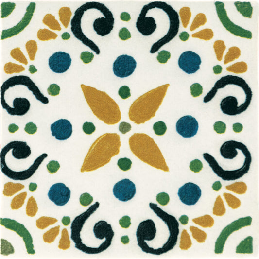 Cotto Revival Marbella 4x4 Decorative Tile Glossy