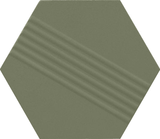 Rhyme and Reason Artichoke 4x5 Hexagon Ripple Mix Field Tile