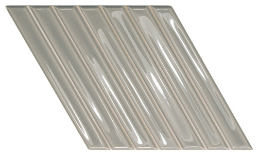 Spike Bars  Mineral Grey 6x10 A Decorative Tile Gloss