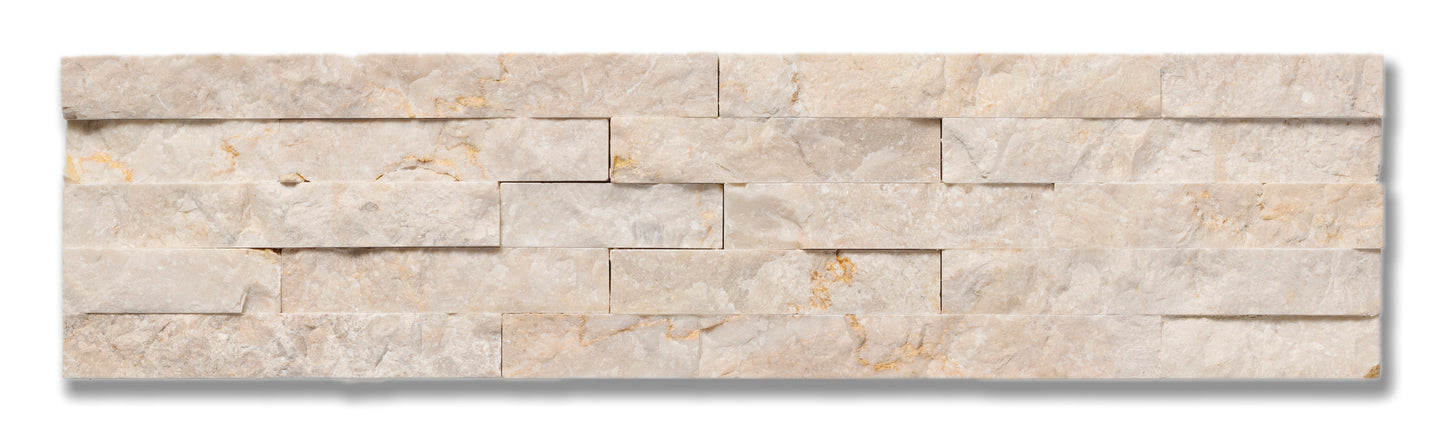 Cladding Series Budi Creme 3x12 Mini Split Field Tile Split Face