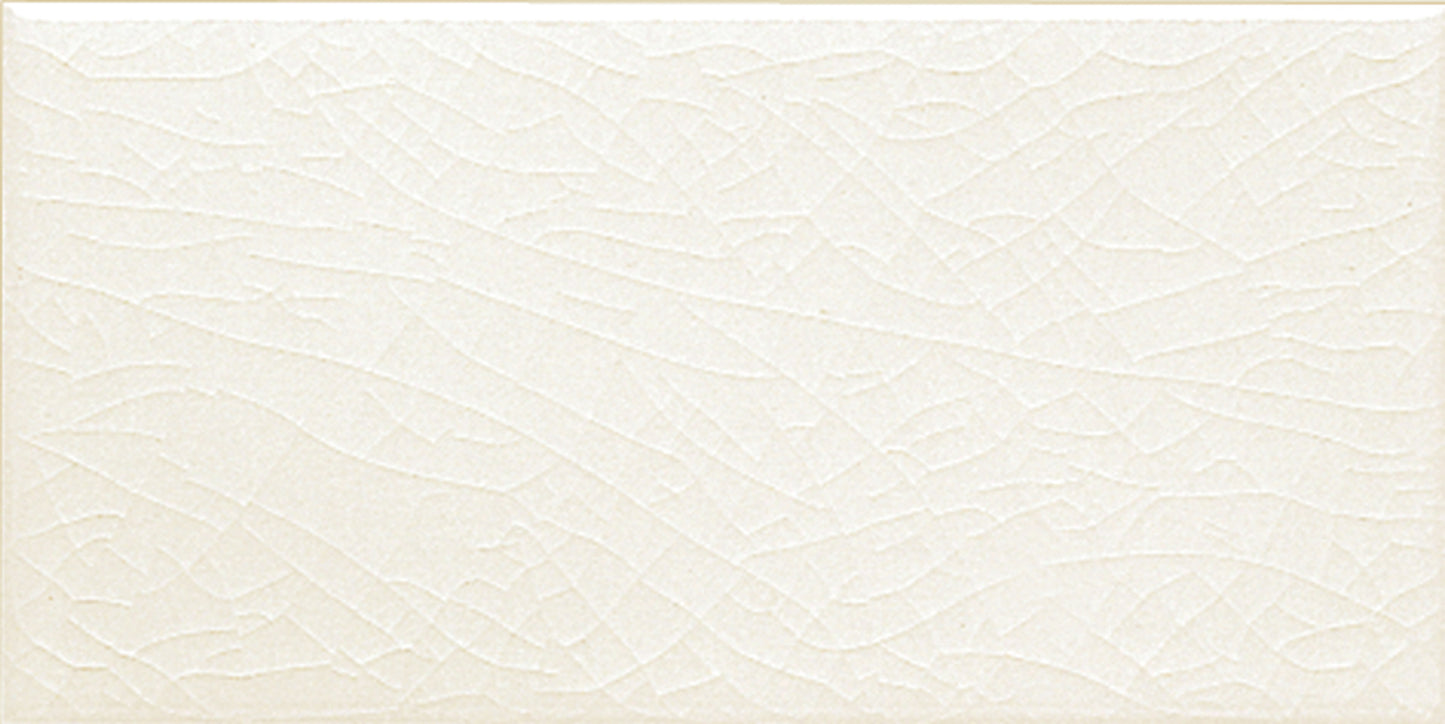 Delray White Caps 3x6 Field Tile Crackle