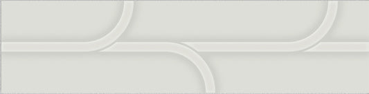 Opal 3D Ivory 3x12 Vine Decorative Tile Glossy