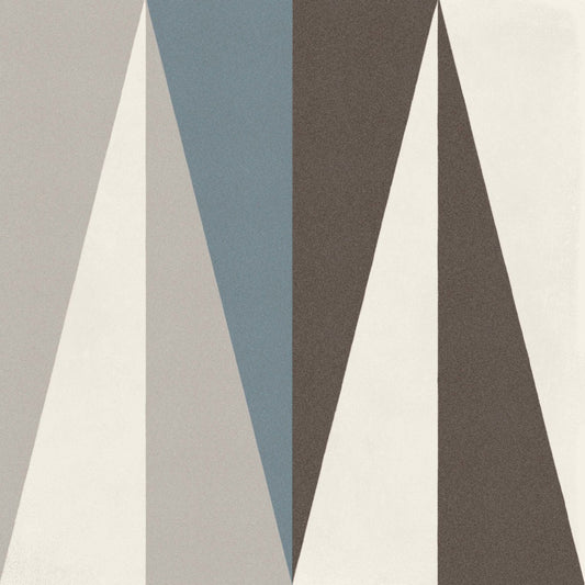 D_Segni Chalk/Midnight/Shadow/Smoke/Denim Blend 8x8 Peak Decorative Tile Matte