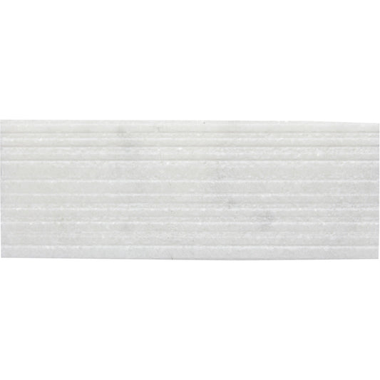 Shift White 3x8 Rake Field Tile